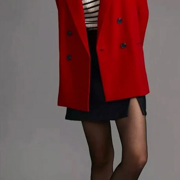 NWT Anthropologie Maeve Double-Breasted Blazer - Size 8 - Picture 2 of 6